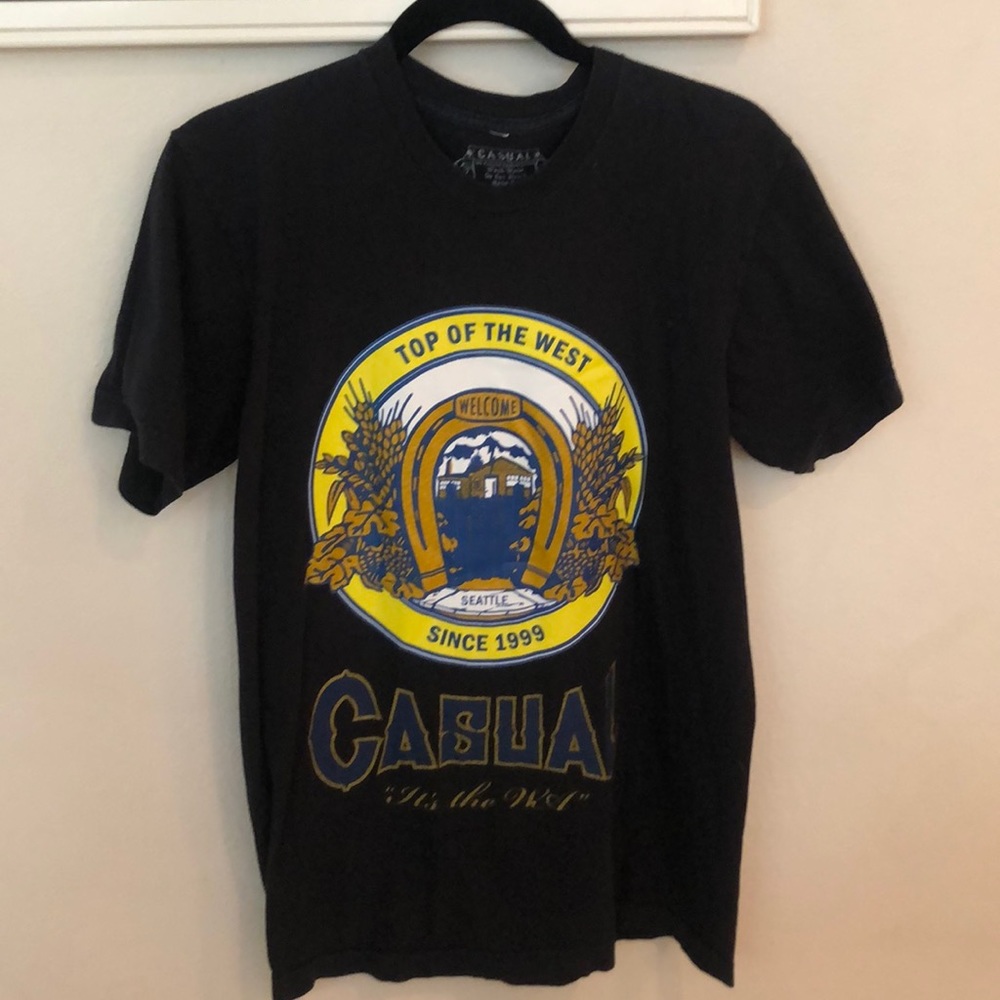 Casual Black Skate Tee SzMed